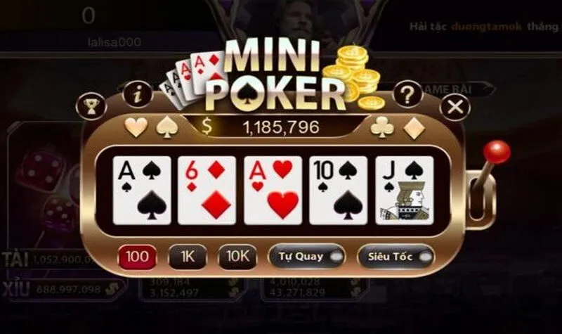 Tìm hiểu về Mini Poker Zowin